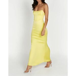 Meshki | Dresses | Meshki Elizabeth Satin Strappy Back Maxi Dress | Poshmark